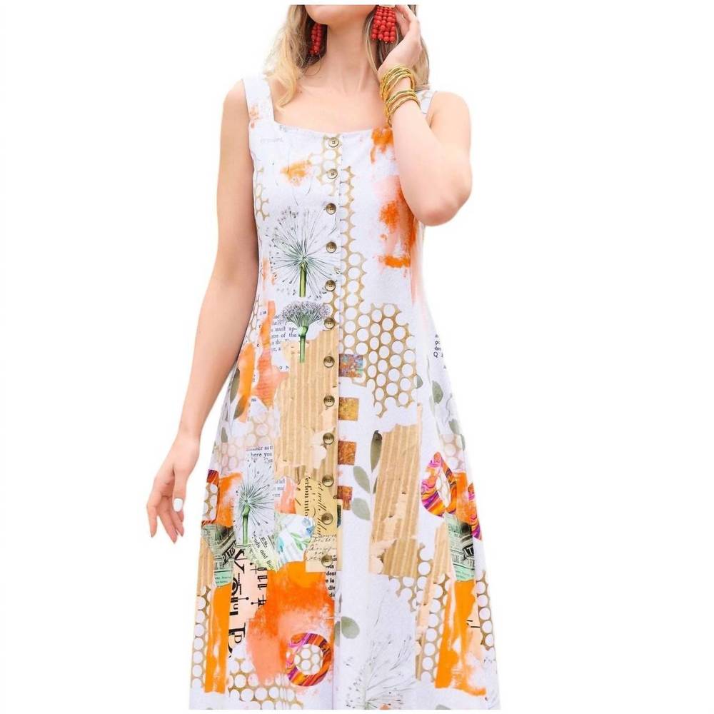 NEW DOLCEZZA big changes midi dress in orange